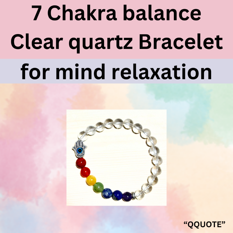 7 Chakra Balance Lava Bracelet with Maglock