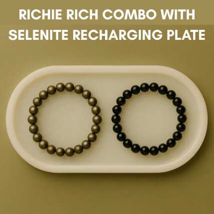 RICHIE RICH GEODE COMBO WITH SELENITE PLATE| Negativity Removal Crystal
