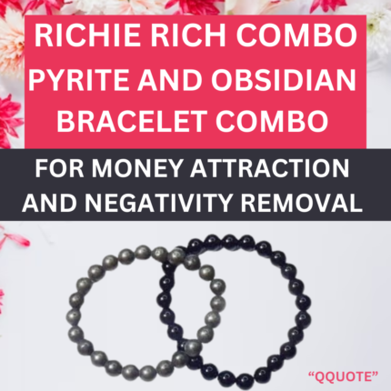PYRITE AND OBSIDIAN BRACELET COMBO