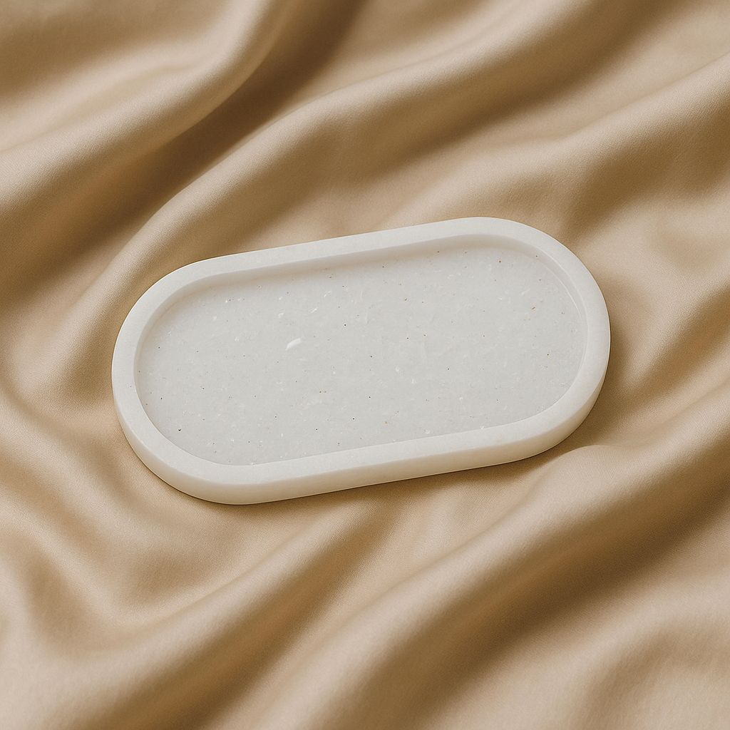 OBSIDIAN GEODE AND SELENITE RECHARGING PLATE| OBSIDIAN GEODE AND SELENITE PLATE