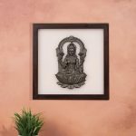 Goddess Laxmi Pyrite-Selenite 3D Plate | Goddess Laxmi Pyrite Selenite