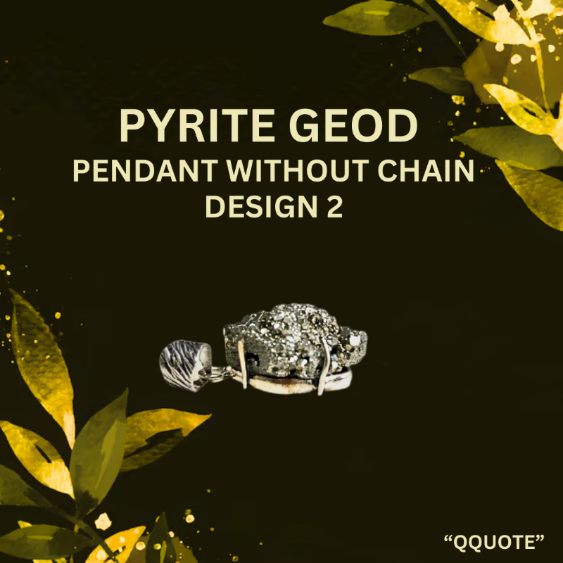 Pyrite Geode locket