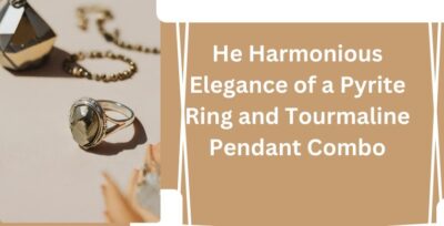 Harmonious Dignity of Pyrite Ring and Tourmaline Pendant Combo