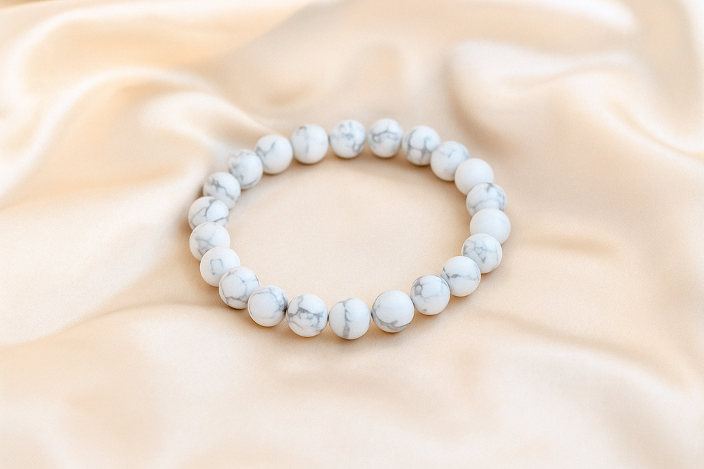 Howlite Bracelet For Peace, Patience and Inner Stillness