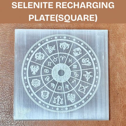 SELENITE CRYSTAL RECHARGING PLATE SQUARE| Selenite Plate Square
